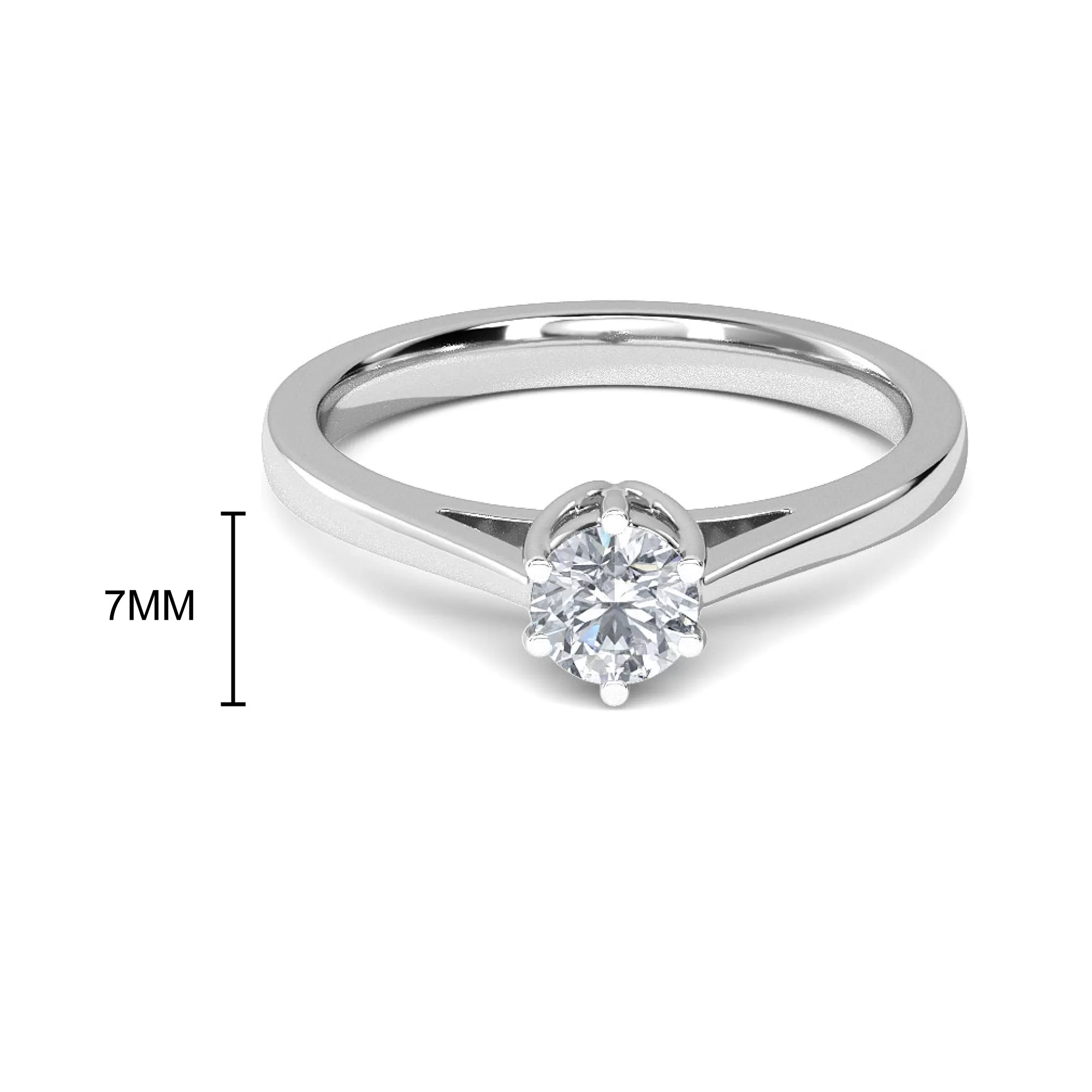 0.50 CT Amalie Solitaire Ring