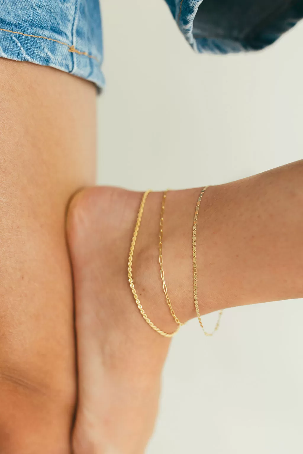 10 Karat Gold Twisted Rope Anklet