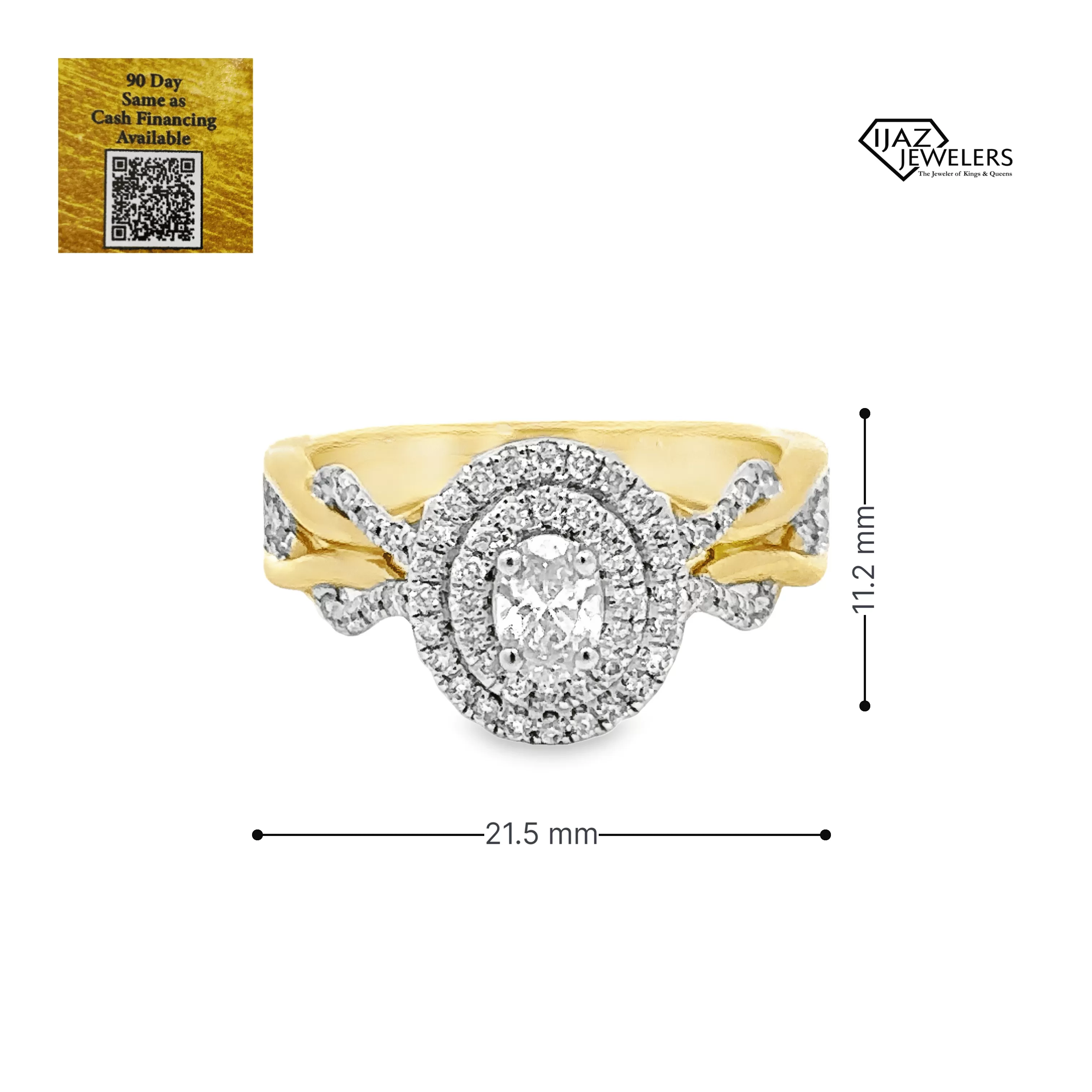 10K Gold 1.01 CTW Diamond Ladies Ring