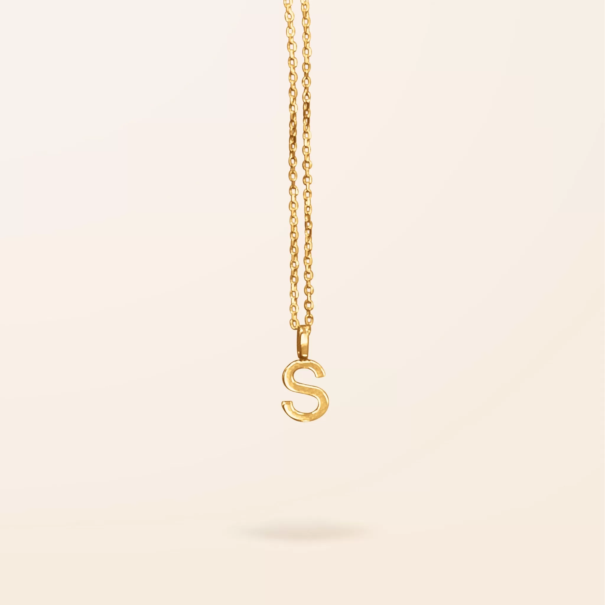 10K Gold Initial Necklace