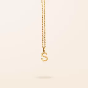 10K Gold Initial Necklace