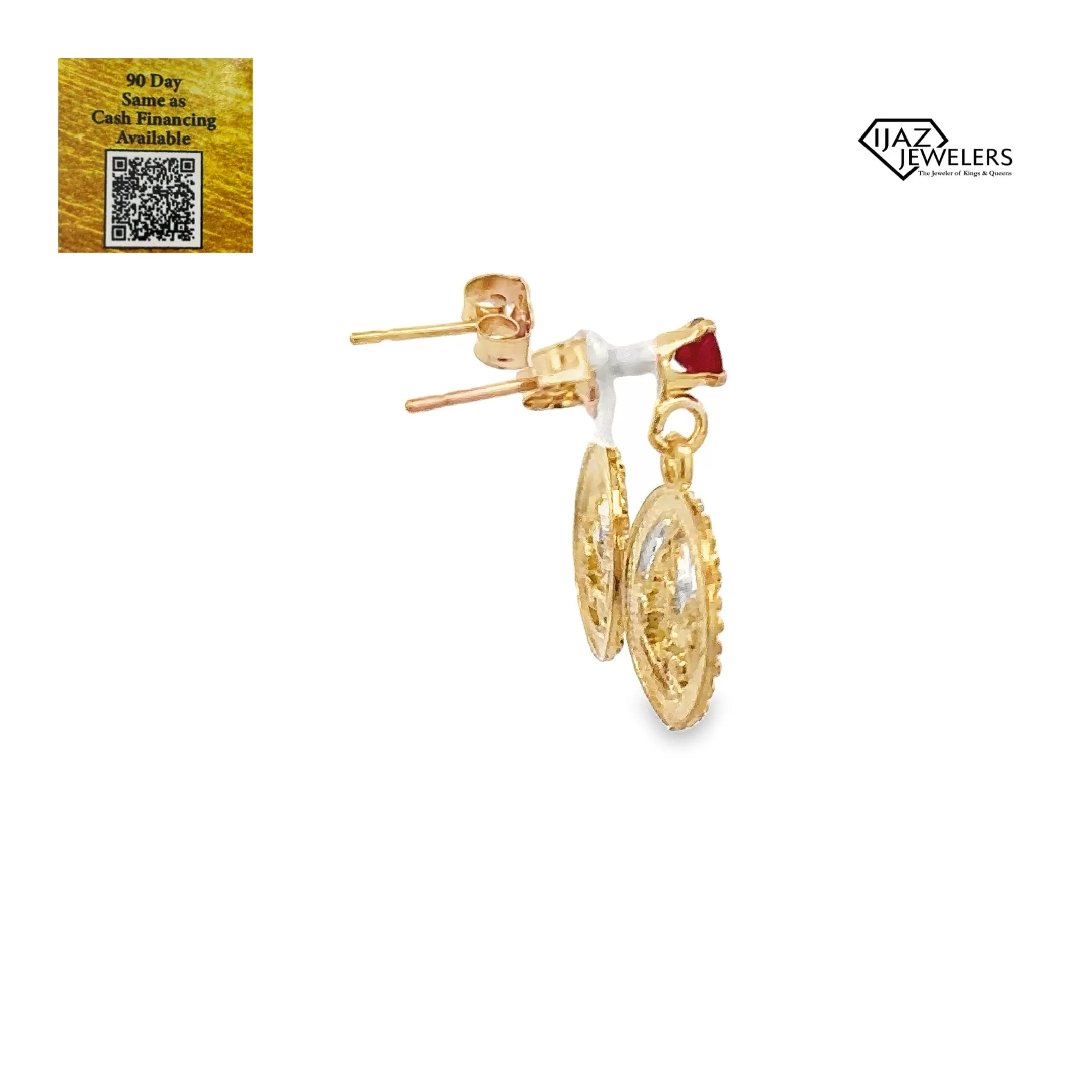 10K Gold Zodiac Capricorn Earrings