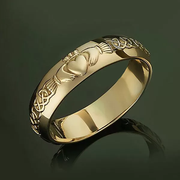 14k Gold Claddagh Wedding Rings