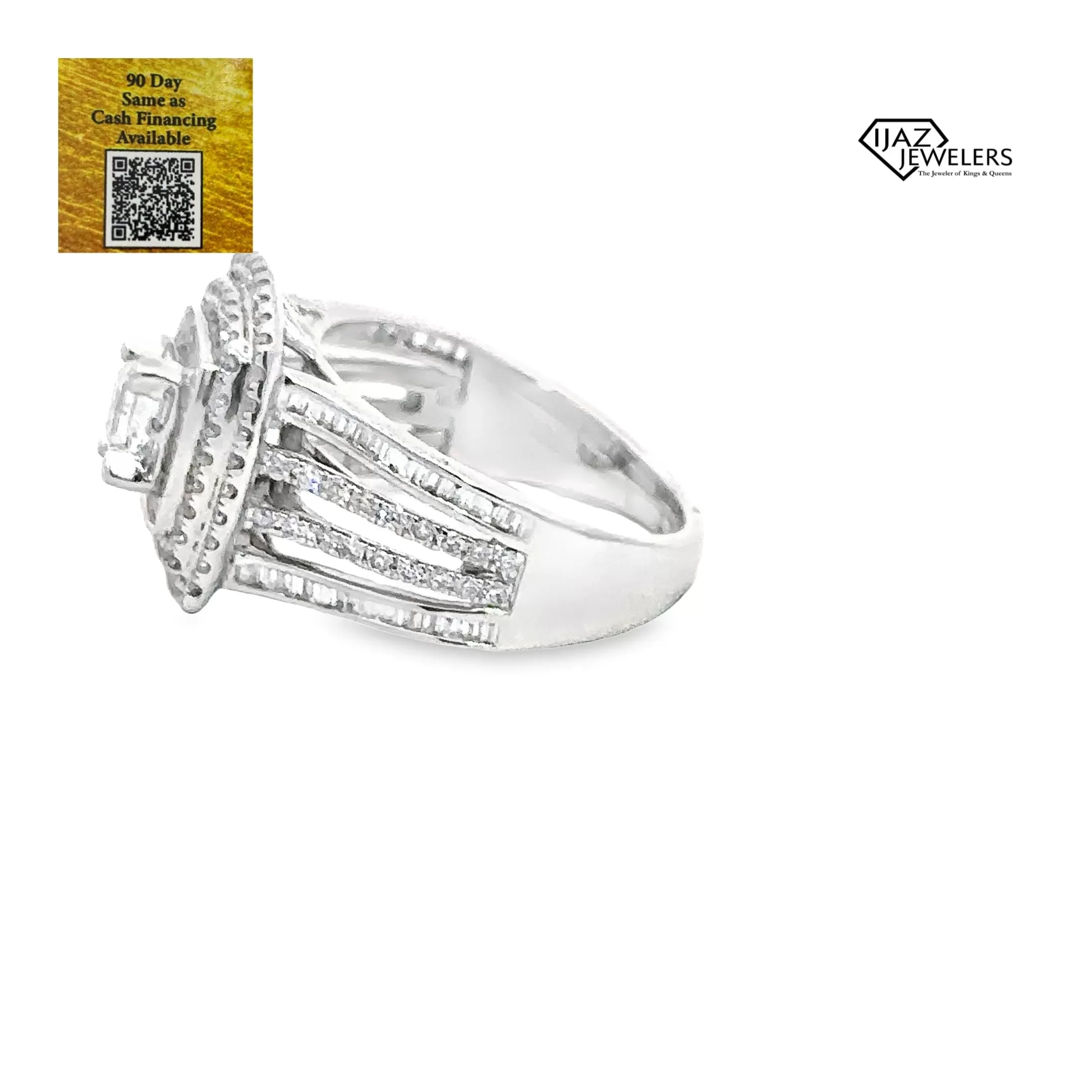 14K White Gold 1.46 CTW Diamond Ladies Ring