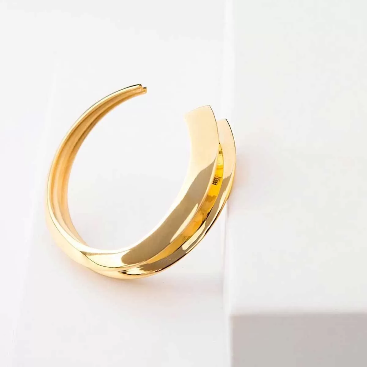 18k Gold-Plated Cuff Bracelet