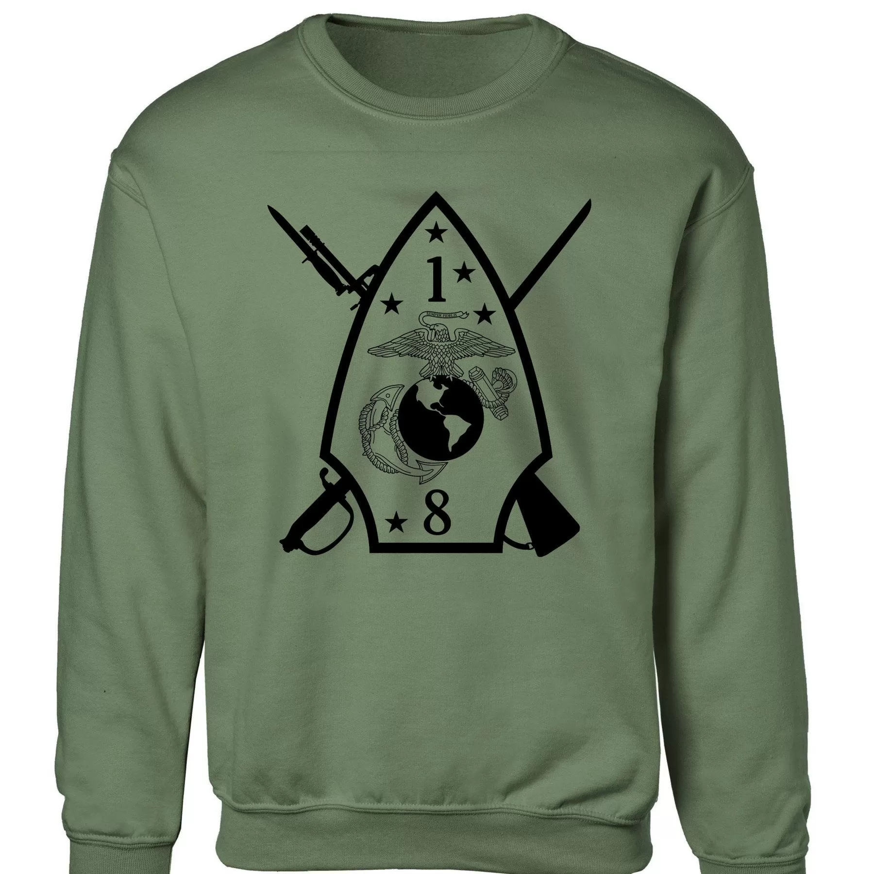 1st Battalion 8th Marines Sweatshirt