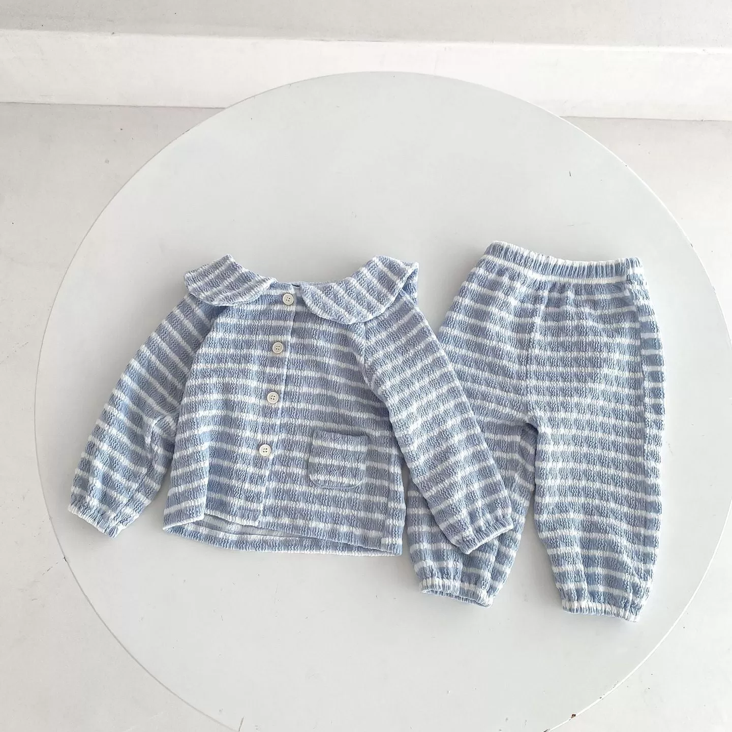 2 Pieces Set Baby Kid Girls Striped Tops And Pants Wholesale 23101951