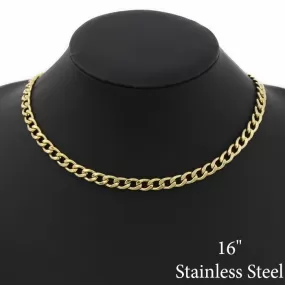 7 MM Curb Chain Stainless Steel Necklace