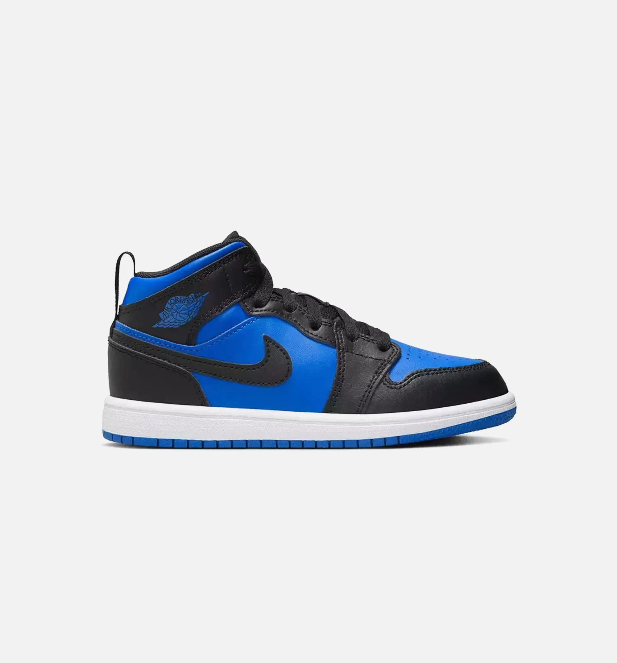 Air Jordan 1 Mid Royal Blue Infant Toddler Shoe - Black/White/Royal Blue