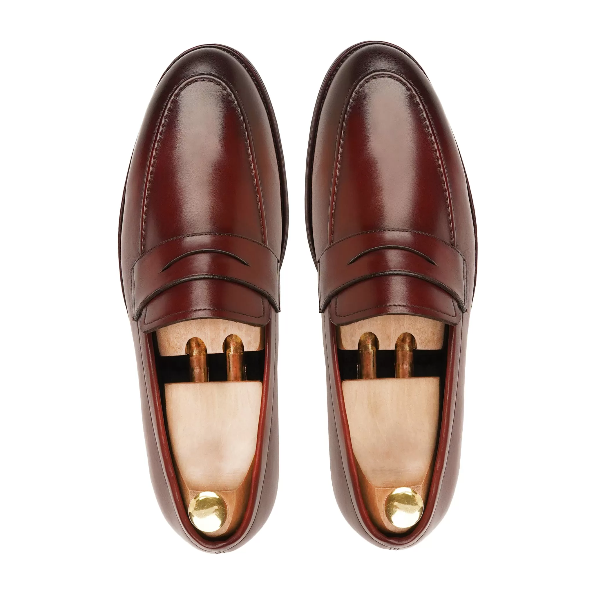 Alton - Men's Oxblood Calf Leather Loafer