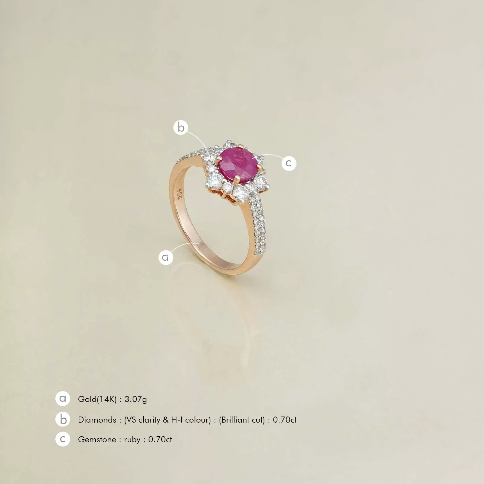 Amor Ruby Ring