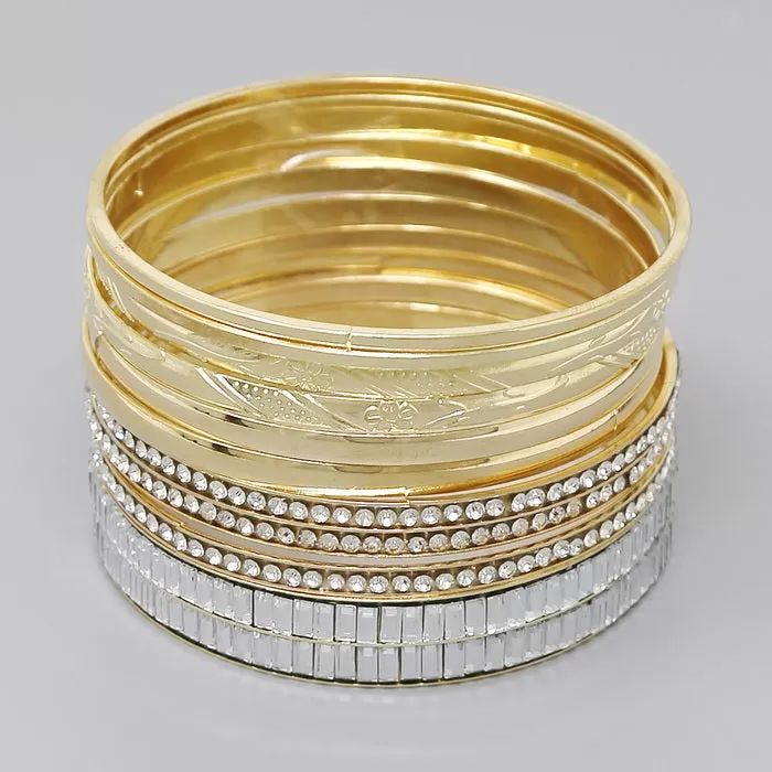 Assorted Bangle Bracelet Set