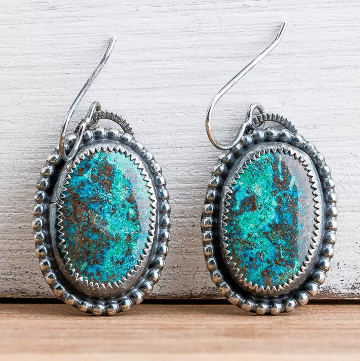 Azurite Gemstone Earrings