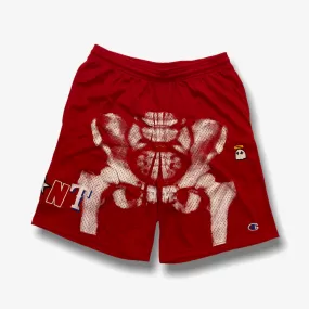 B Wood  X Ray Shooter Saint Shorts Red