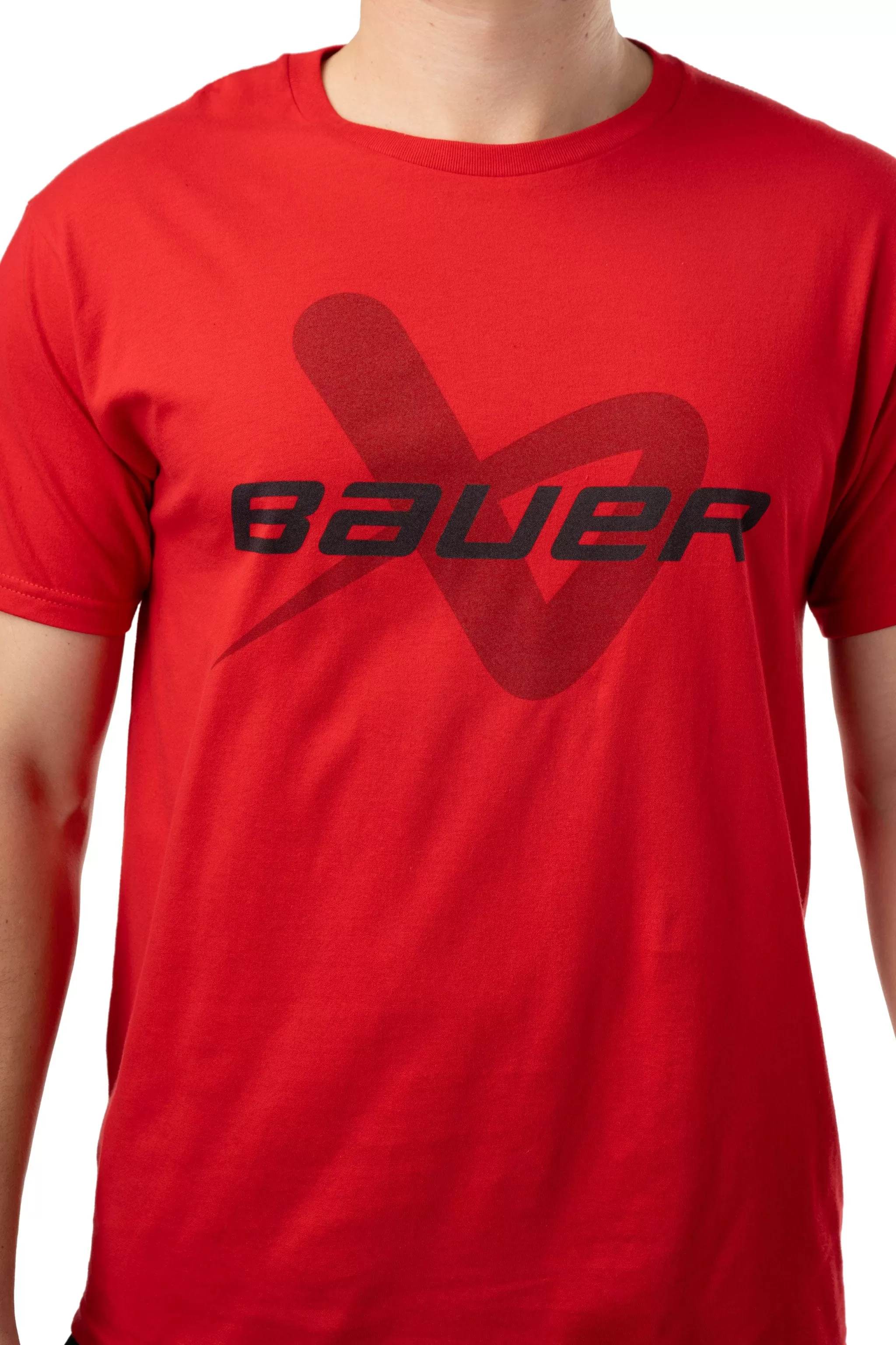 Bauer Core Lockup Shortsleeve Shirt - Red