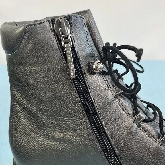 BeautifeelLow Wedge Pewter Booties