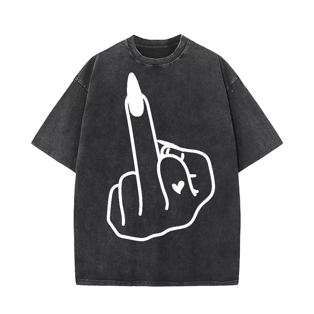 Beautiful Women’s Hand Fuck Gesture T-shirt