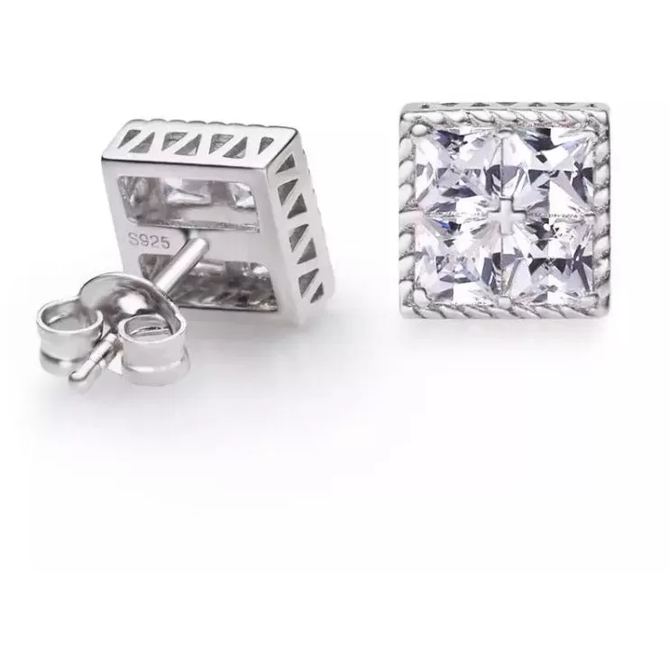 Biaggio Stud Diamond Unisex Earrings