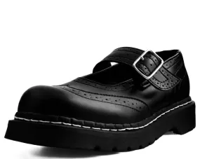 Black TUKskin Brogue Mary Jane