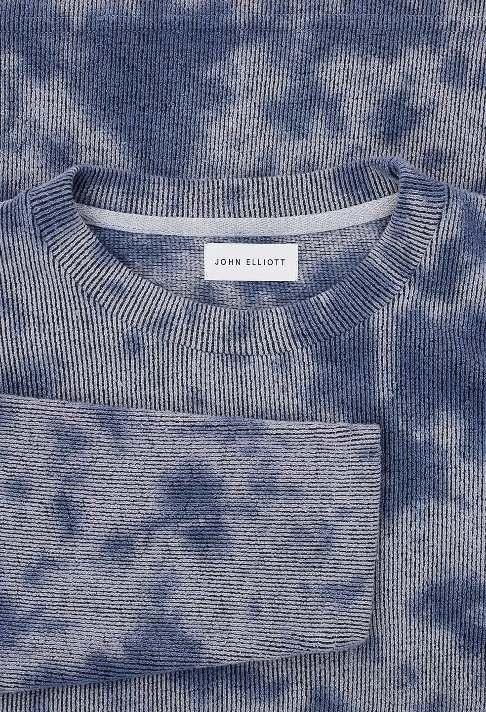 Block Terry Crewneck / Blue Ghost Dye