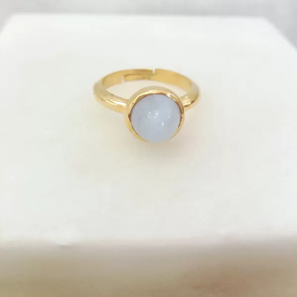 Blue Lace Agate Maxi Ring