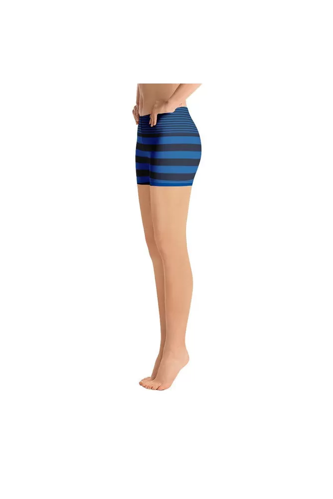 Blue Striped Shorts