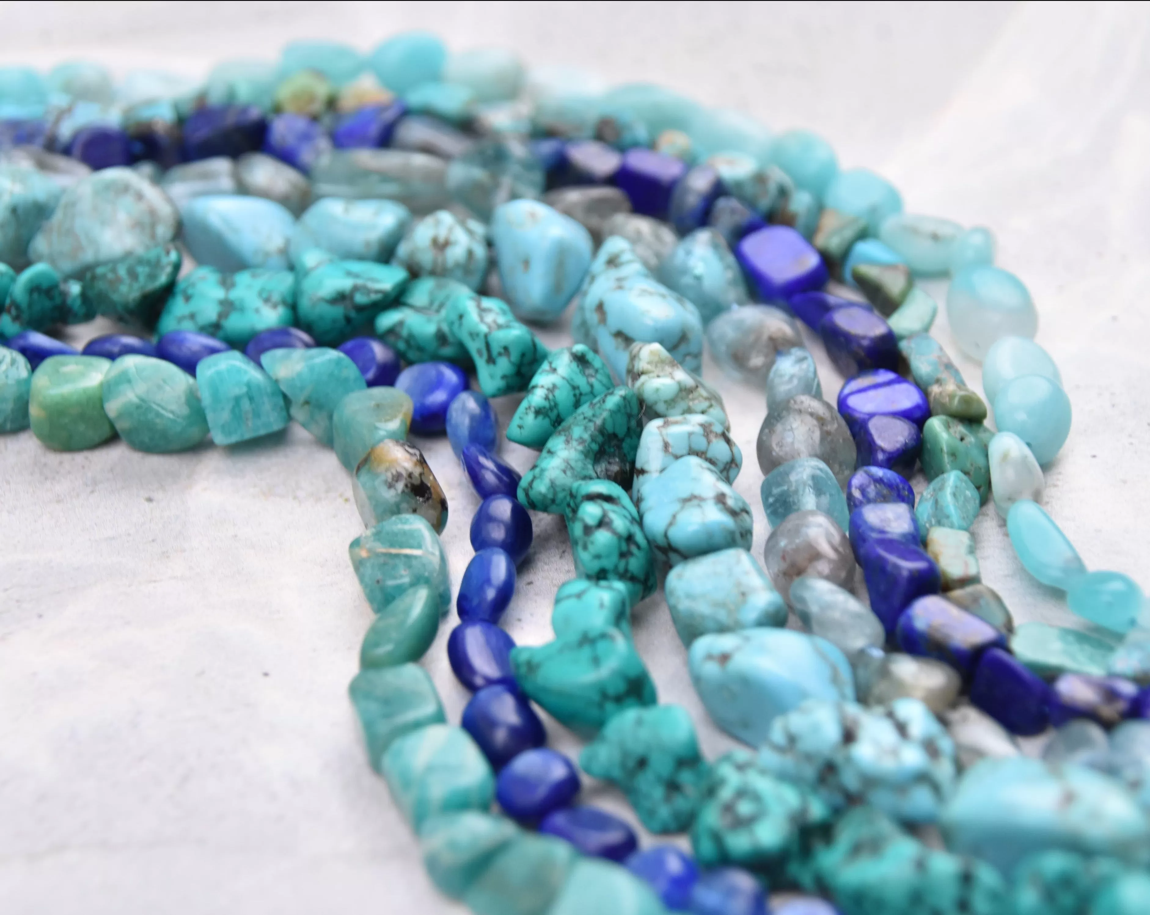 Blue Tones - Pebble Bracelets