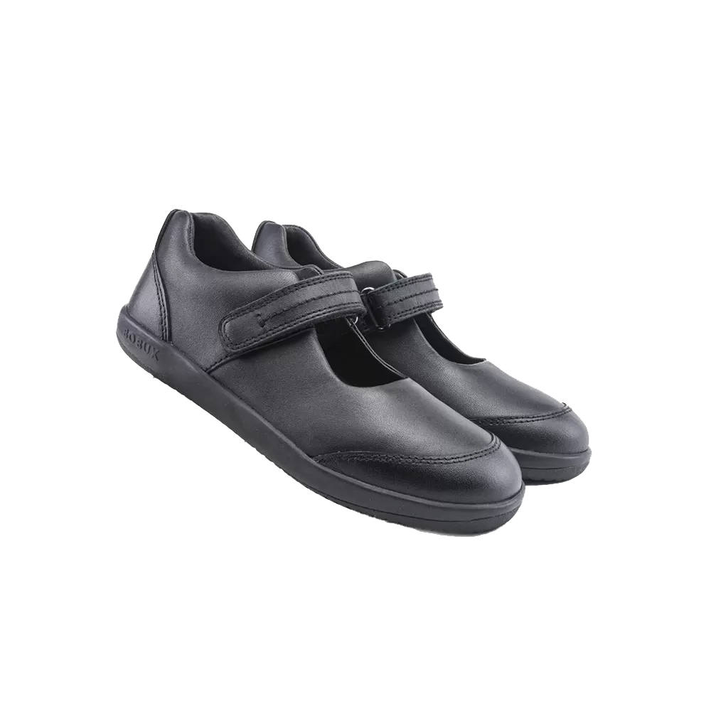 Bobux Kid  Quest Black School Shoe