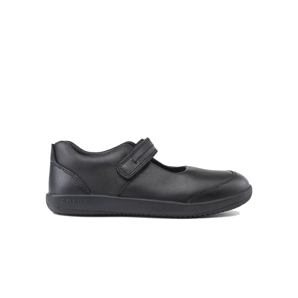 Bobux Kid  Quest Black School Shoe