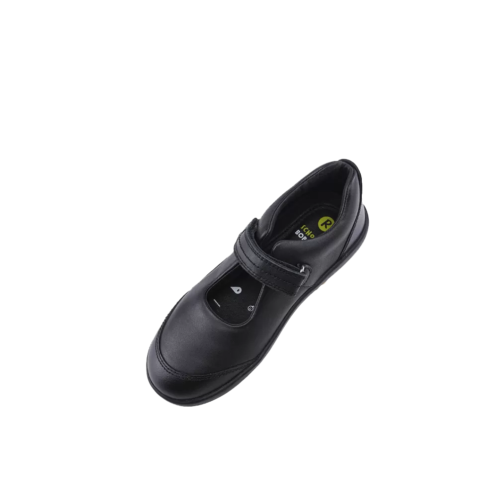 Bobux Kid  Quest Black School Shoe