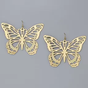 Butterfly Cutout Filigree Earrings