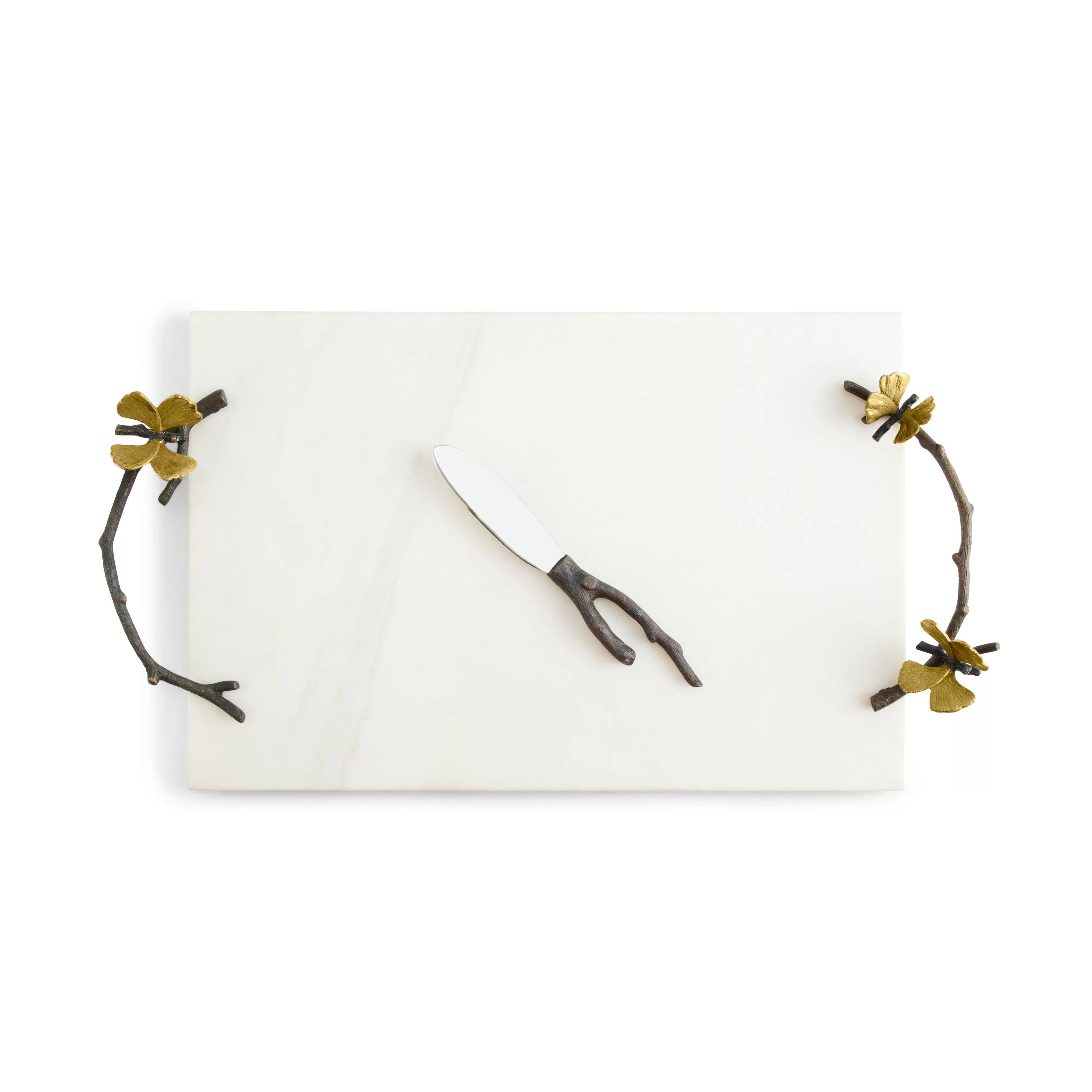 Butterfly Ginkgo Cheese Board with Knife