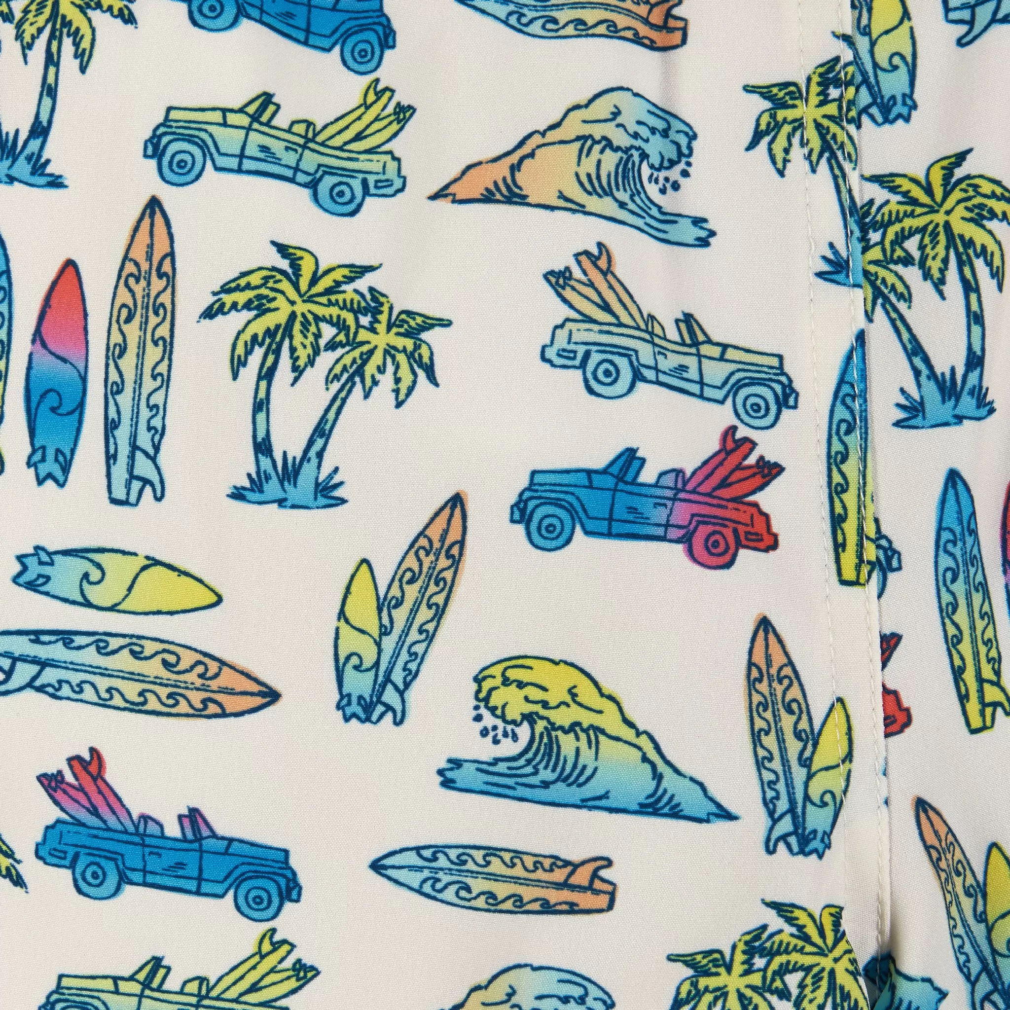 Car & Surfboard Print Boardshort