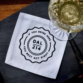 City Collection: The Dallas Cocktail Napkin