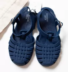 Classical Jelly Sandals Navy Blue