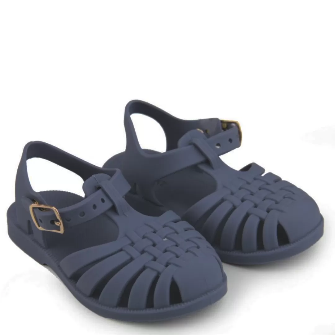 Classical Jelly Sandals Navy Blue