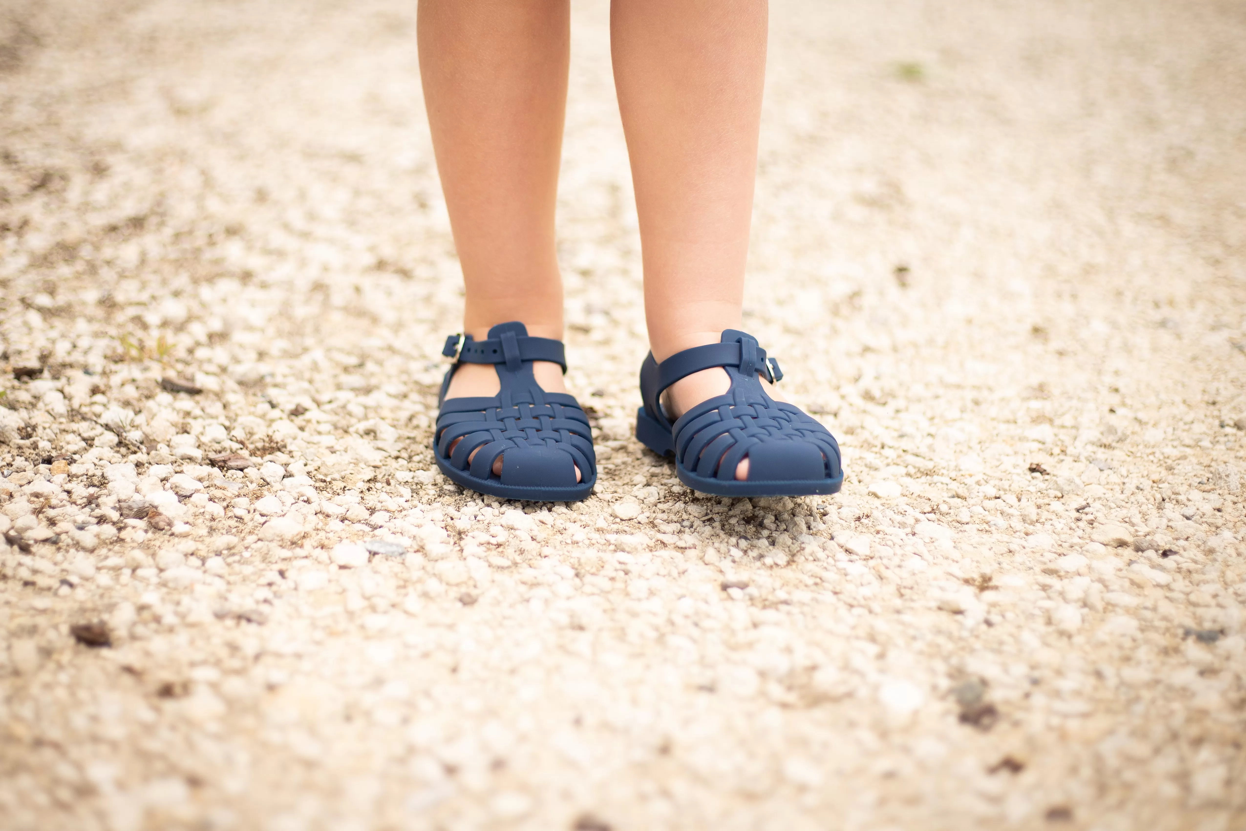 Classical Jelly Sandals Navy Blue