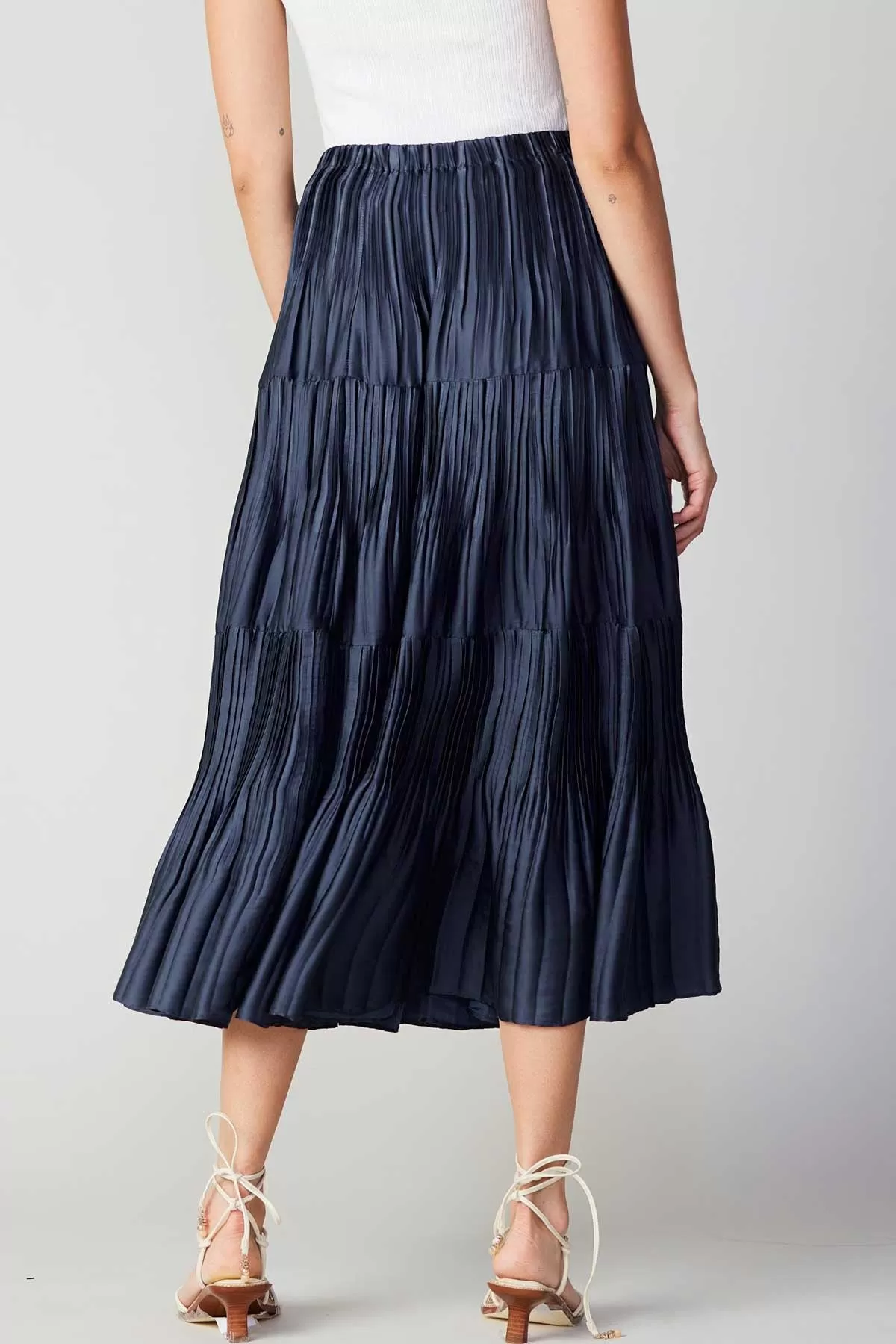 Current Air Pleated Maxi Skirt