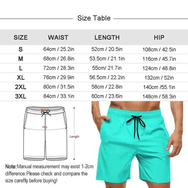 Custom Face Tropical Tree Couple Matching Swimsuit Women's Two-Piece Triangle Bikini Bathing Suit Men's Swim Shorts