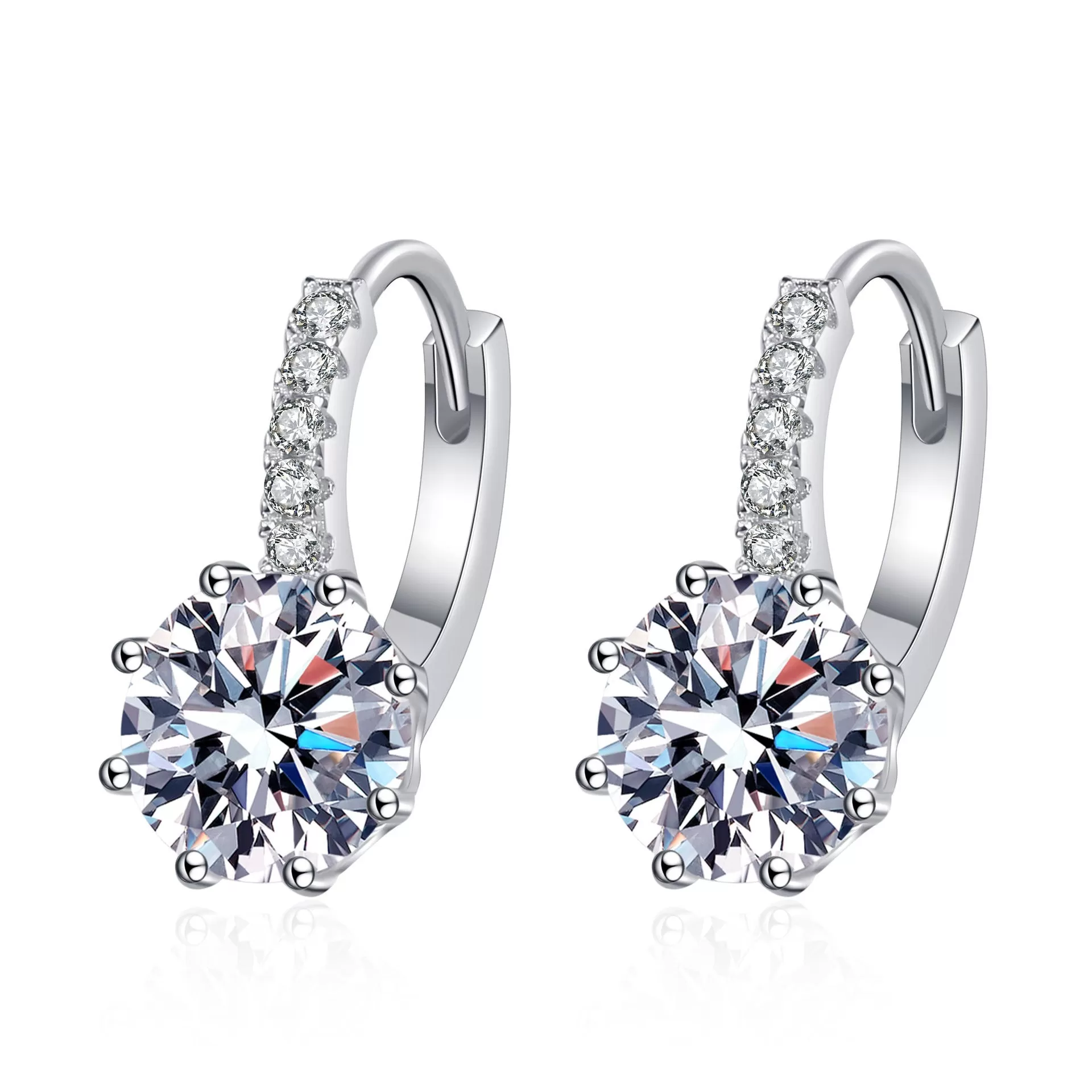 Delicate Small Moissanite Earrings