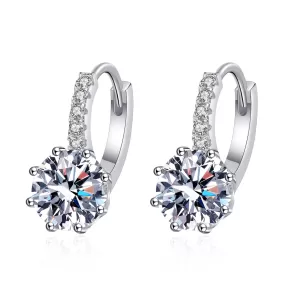 Delicate Small Moissanite Earrings