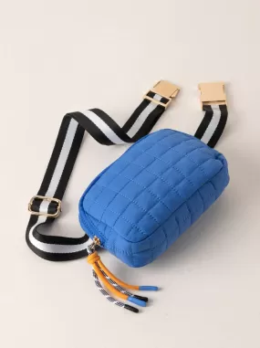 Ezra Quilted Belt Bag, Ultramarine