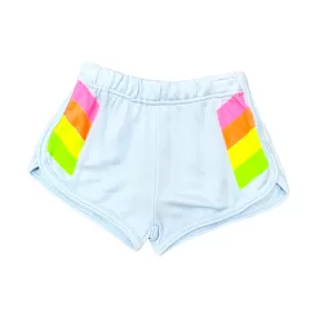 FBZ Neon Side Stripe Blue Shorts