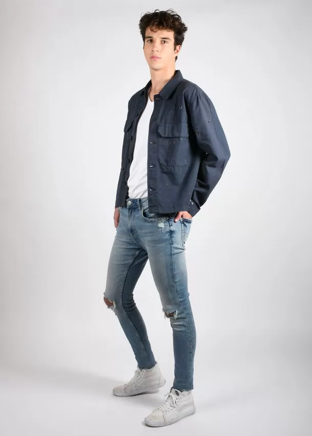 Fitz Navy Blue Oversize Jacket