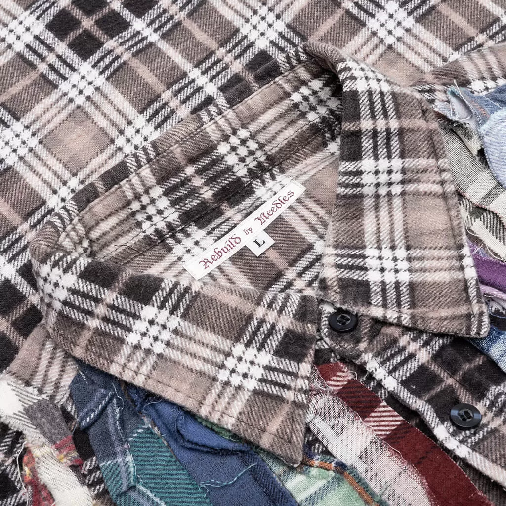 Flannel Shirt Ribbon Shirt - Assorted