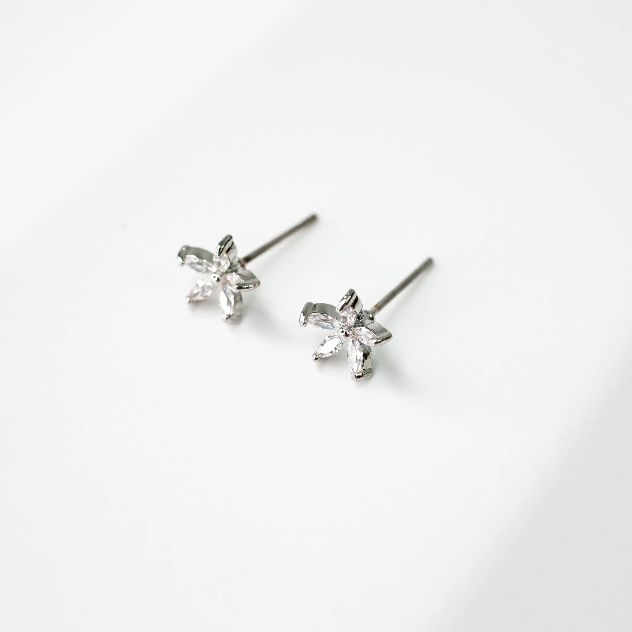 Flora Crystal Stud Earrings