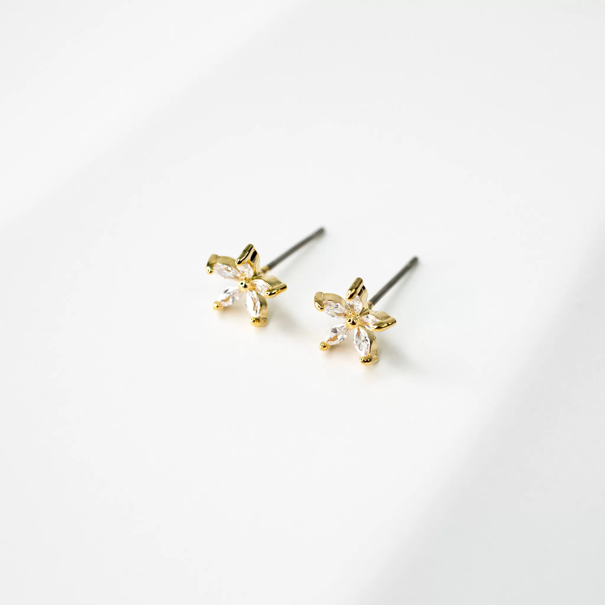 Flora Crystal Stud Earrings