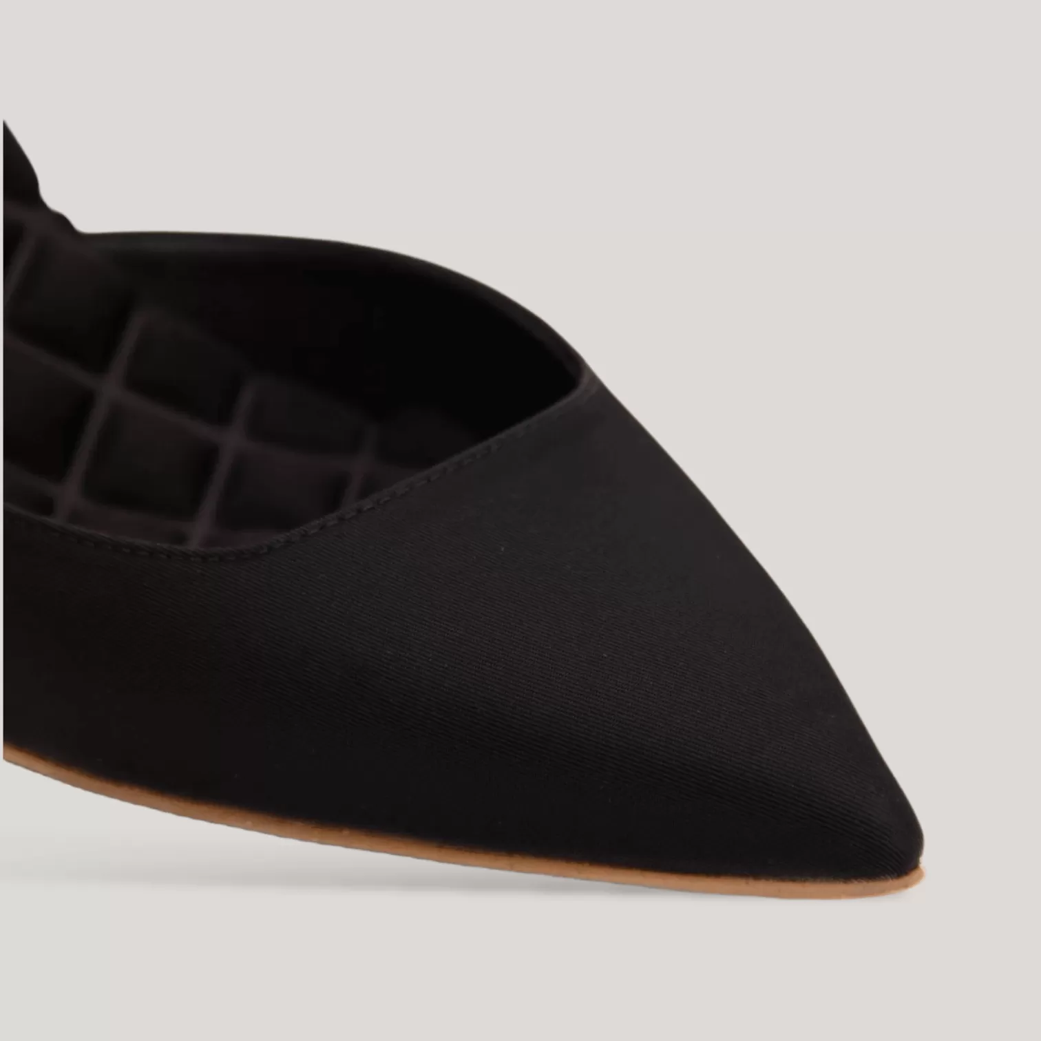 GABRIELLA | Black - Satin Slingback Pumps