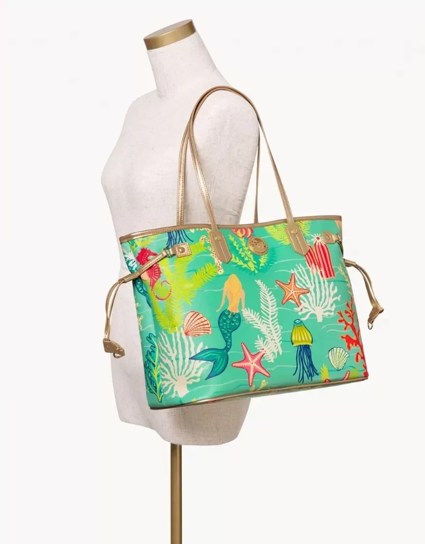 Golden Mermaid Jetsetter Tote