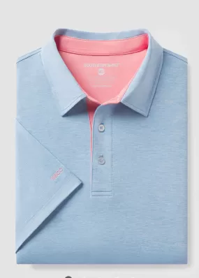 Grayton Heather Polo- Blue Dream